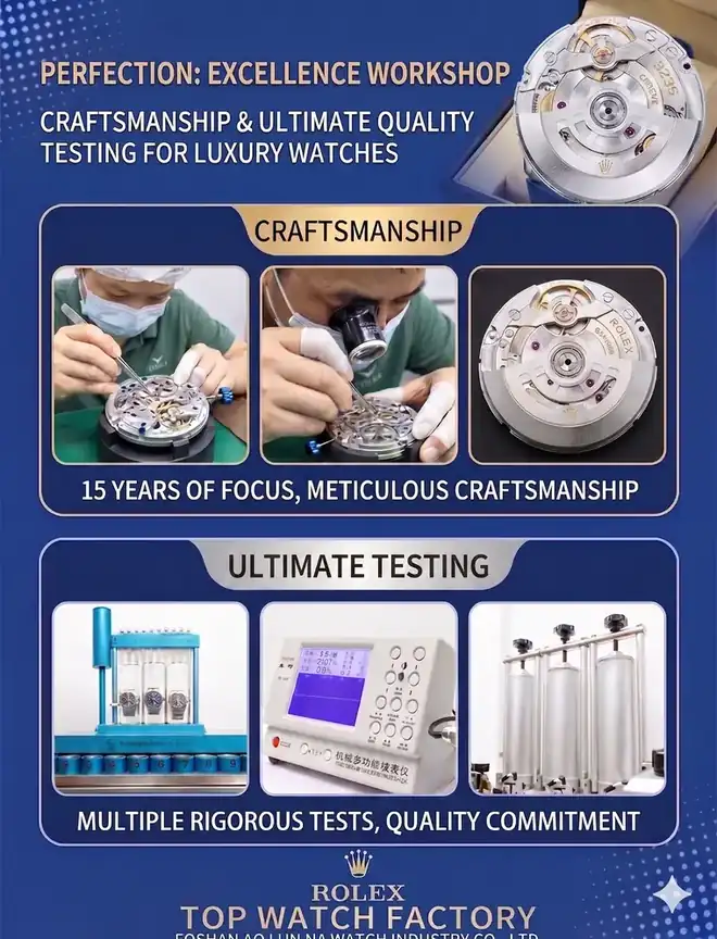 Watch craftsmanship and testing