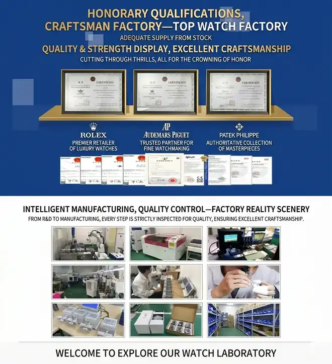 Factory qualifications and watch workshop